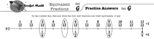 Fraction Number Line G