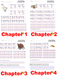 Image of worksheet to help kids who are writing numbers backwords learn to write them correctly.