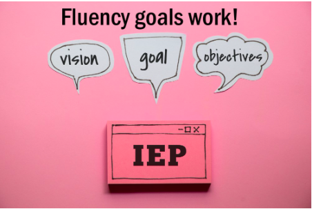 image saying iep fluency goals work