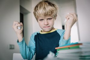 anxious student after timed test